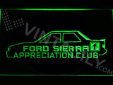 FREE Ford Sierra Appreciation Club LED Sign - Green - TheLedHeroes