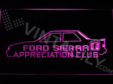 FREE Ford Sierra Appreciation Club LED Sign - Purple - TheLedHeroes