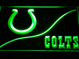 FREE Indianapolis Colts Yell Scream Go Horse LED Sign - Green - TheLedHeroes