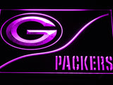 Green Bay Packers (3) LED Sign - Purple - TheLedHeroes