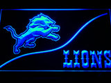 Detroit Lions (4) LED Sign - Blue - TheLedHeroes