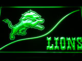 FREE Detroit Lions (4) LED Sign - Green - TheLedHeroes