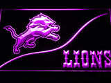 FREE Detroit Lions (4) LED Sign - Purple - TheLedHeroes