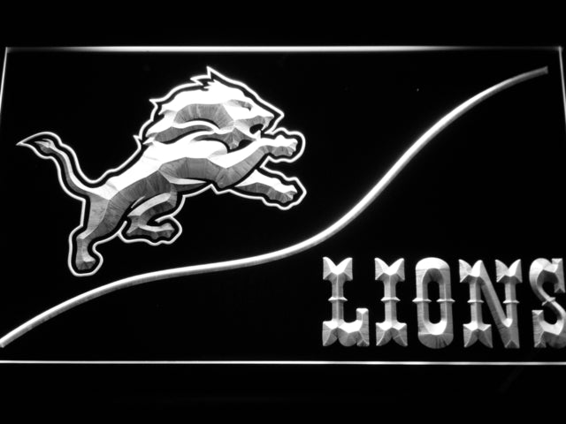 FREE Detroit Lions (4) LED Sign - White - TheLedHeroes