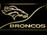 Denver Broncos (4) LED Sign - Yellow - TheLedHeroes