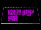 FREE Paulina Rubio - La chica dorada LED Sign - Purple - TheLedHeroes