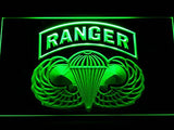 US Army Ranger Parawings LED Sign - Green - TheLedHeroes