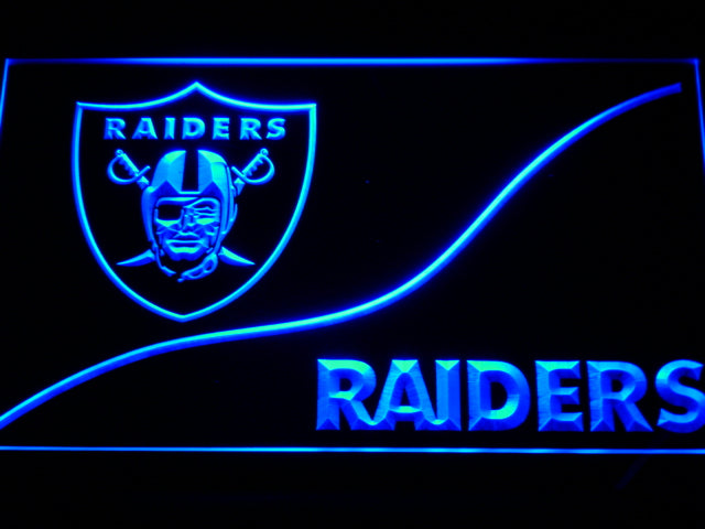 Oakland Raiders (3) LED Sign - Blue - TheLedHeroes