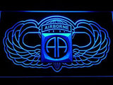 82nd Airborne Wings Army LED Neon Sign USB - Blue - TheLedHeroes