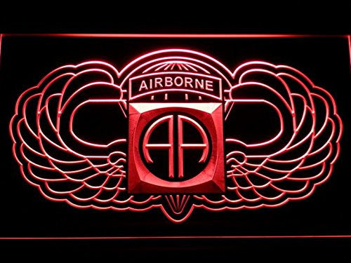 82nd Airborne Wings Army LED Sign - Red - TheLedHeroes