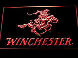 Winchester Firearms Gun Logo LED Sign - Red - TheLedHeroes