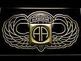 82nd Airborne Wings Army LED Neon Sign USB - Yellow - TheLedHeroes