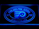 FREE Philadelphia Flyers 40th Anniversary LED Sign - Blue - TheLedHeroes