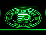 FREE Philadelphia Flyers 40th Anniversary LED Sign - Green - TheLedHeroes