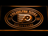 FREE Philadelphia Flyers 40th Anniversary LED Sign - Orange - TheLedHeroes