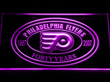 FREE Philadelphia Flyers 40th Anniversary LED Sign - Purple - TheLedHeroes