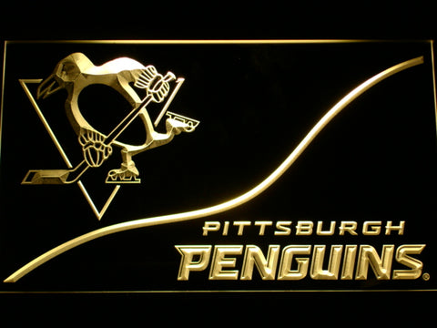 FREE Pittsburgh Penguins (3) LED Sign - Yellow - TheLedHeroes