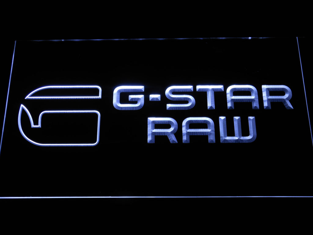 FREE G-Star-Raw LED Sign - White - TheLedHeroes