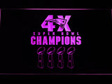 FREE New England Patriots 4X Super Bowl Champions LED Sign - Purple - TheLedHeroes