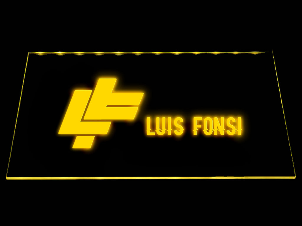 FREE Luis Fonsi LED Sign - Yellow - TheLedHeroes