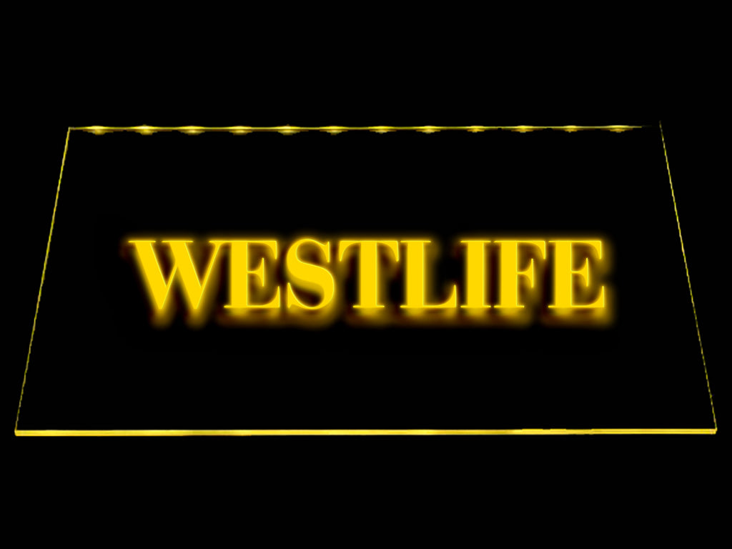 FREE Westlife LED Sign - Yellow - TheLedHeroes