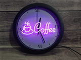 Coffee LED Wall Clock -  - TheLedHeroes