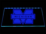 FREE Michigan Wolverines LED Sign - Blue - TheLedHeroes