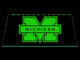 FREE Michigan Wolverines LED Sign - Green - TheLedHeroes