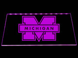FREE Michigan Wolverines LED Sign - Purple - TheLedHeroes