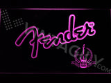 FREE Fender 3 LED Sign - Purple - TheLedHeroes