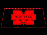FREE Michigan Wolverines LED Sign - Red - TheLedHeroes