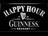 FREE Guinness Draught Happy Hour LED Sign - White - TheLedHeroes