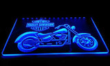 FREE Harley Davidson Motorbike LED Sign - Blue - TheLedHeroes