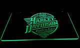FREE Harley Davidson Built to Last LED Sign - Green - TheLedHeroes