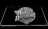 FREE Harley Davidson Built to Last LED Sign - White - TheLedHeroes