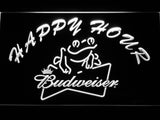 FREE Budweiser Frog Happy Hour LED Sign - White - TheLedHeroes