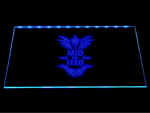 League Of Legends Mid or Feed LED Sign - Multicolor - TheLedHeroes