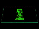 League Of Legends Keep Calm and Blame the Jungler LED Sign - Green - TheLedHeroes