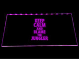 League Of Legends Keep Calm and Blame the Jungler LED Sign - Purple - TheLedHeroes