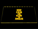 League Of Legends Keep Calm and Blame the Jungler LED Sign - Yellow - TheLedHeroes