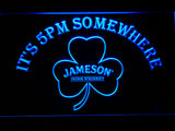 FREE Jameson Shamrock It's 5pm Somewhere LED Sign - Blue - TheLedHeroes