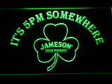 FREE Jameson Shamrock It's 5pm Somewhere LED Sign - Green - TheLedHeroes