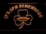 FREE Jameson Shamrock It's 5pm Somewhere LED Sign - Orange - TheLedHeroes