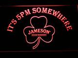FREE Jameson Shamrock It's 5pm Somewhere LED Sign - Red - TheLedHeroes