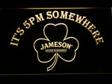 FREE Jameson Shamrock It's 5pm Somewhere LED Sign - Yellow - TheLedHeroes