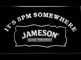 FREE Jameson It's 5pm Somewhere LED Sign - White - TheLedHeroes