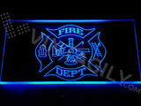 FREE Fire Dept. Helmet Ladder Axe LED Sign -  - TheLedHeroes