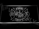 FREE Fire Dept. Helmet Ladder Axe LED Sign -  - TheLedHeroes