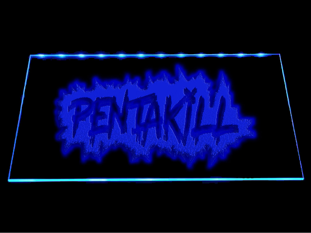 League Of Legends Pentakill (4) LED Sign - Blue - TheLedHeroes