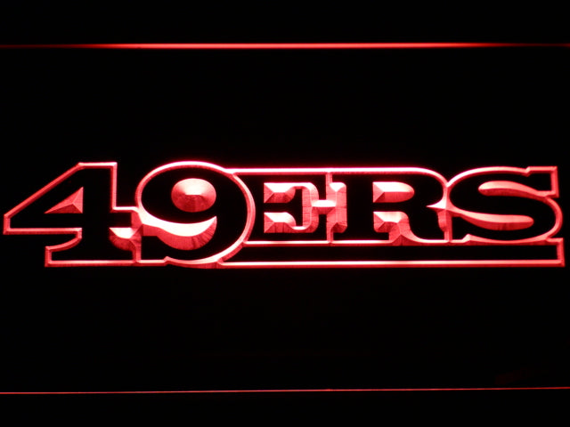 FREE San Francisco 49ers (5) LED Sign - Red - TheLedHeroes